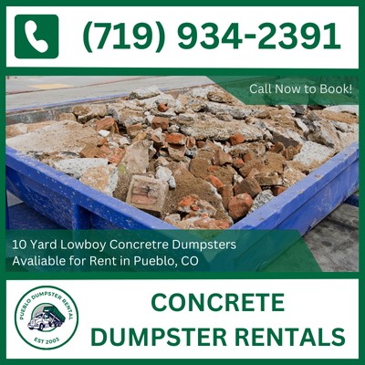 Pueblo Concrete Dumpster Rental